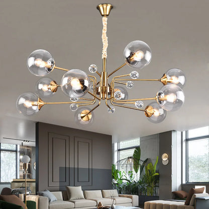 Decorbites™ Glas-Blase-Kronleuchter: Vintage-Industrial-Lampe für Wohnzimmer, Küche und Kücheninsel