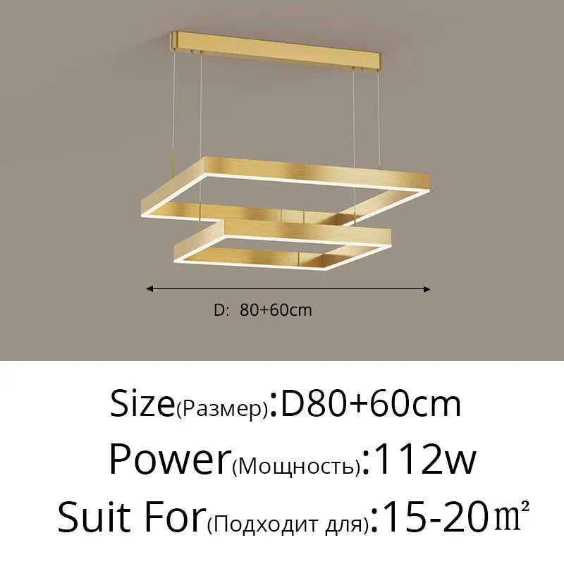 Decorbites™ LED-Kronleuchter: Moderne Aluminium-Lüsterlampen für Schlafzimmer, Flur, Esszimmer, Wohnzimmer