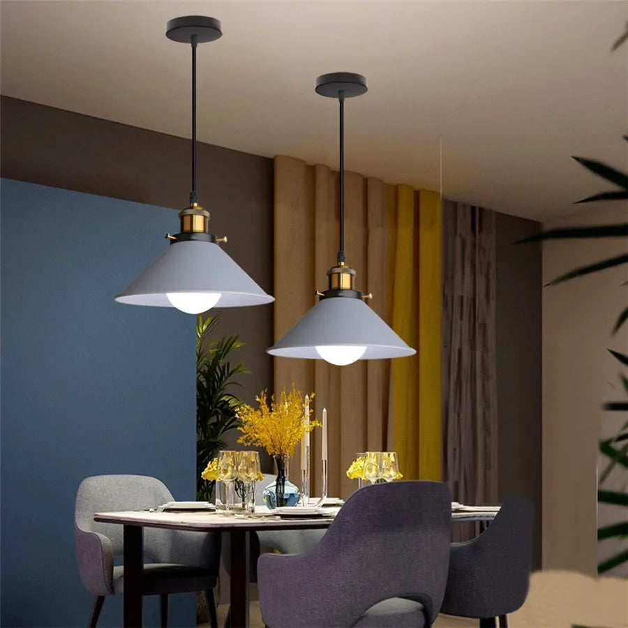 Decorbites™ Industrielles Graues Pendellicht mit LED für Wohnzimmer, Eingangsbereich – Moderne Leuchte