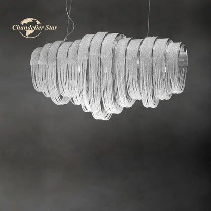 Decorbites™ Kristallkreis LED-Tassel-Kronleuchter: Moderne Luxus-Pendant-Hängeleuchte für Schlafzimmer und Wohnzimmer