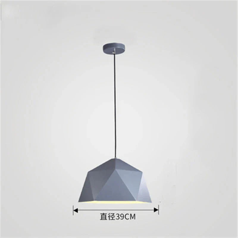 Decorbites™ Eisen-Diamant-Hängeleuchter Moderne Geometrie Pendelleuchten für Wohnzimmer & Café