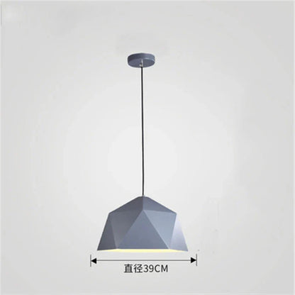 Decorbites™ Eisen-Diamant-Hängeleuchter Moderne Geometrie Pendelleuchten für Wohnzimmer & Café