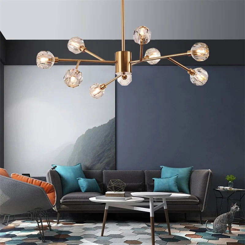 Decorbites™ Kristall-LED-Kronleuchter: Modernes nordisches Design Kupfer-Deckenleuchte