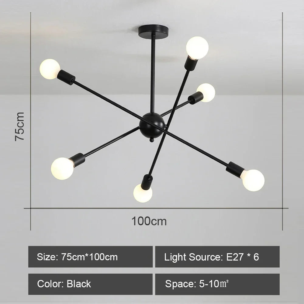 Industrial Sputnik Chandelier