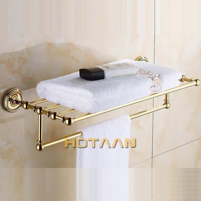 Gold Brass Accessory Set