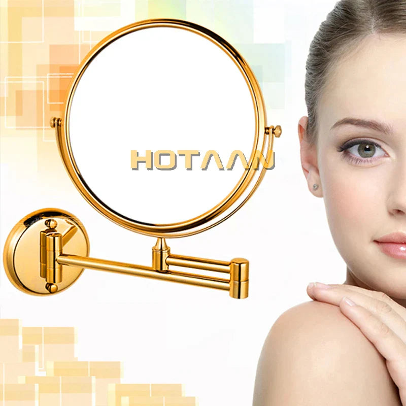 Gold Brass Cosmetic Mirror