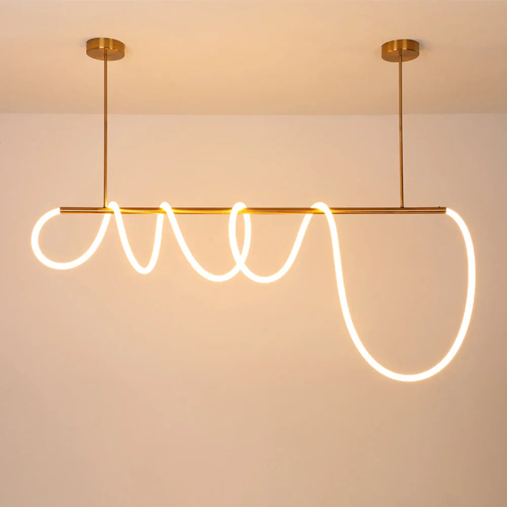 DecorBites™ 360° Luminous LED Pendant Lights: Modern & Stylish Indoor Hanging Lamp for Living Room & Restaurant
