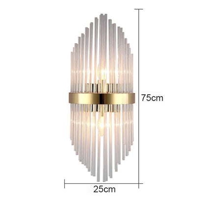 Decorbites™ Glasstab-Kristall-Wandleuchte: Moderne nordische Lichtluxus für Schlafzimmer, Wohnzimmer