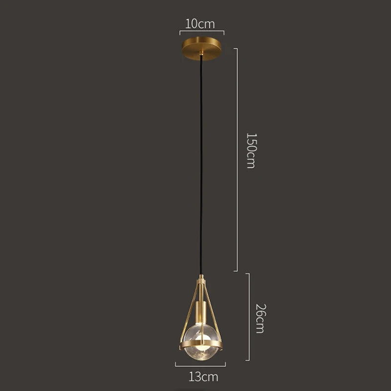 DecorBites™ Crystal Ball Pendant Lights - Nordic Modern Design for Home Lighting