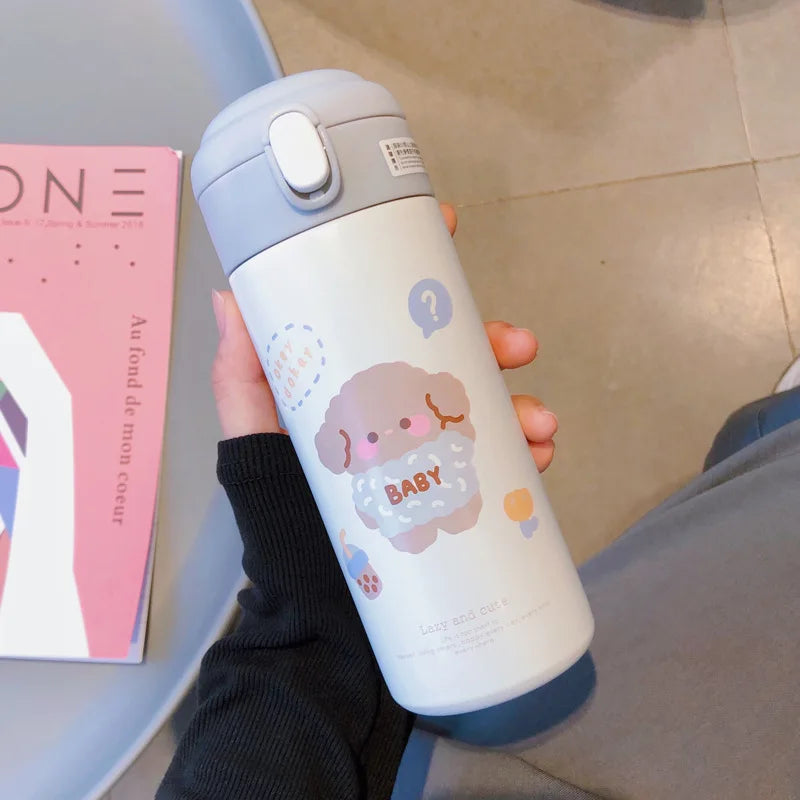 Decorbites™ Süßer Isolierter Trinkhalm-Becher Thermosflasche aus Edelstahl Vakuumflasche