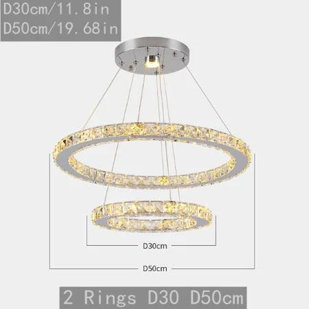 Decorbites™ Kristall-LED-Hängeleuchter, moderner nordischer Deckenleuchter für Wohn- und Esszimmer