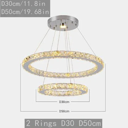 Decorbites™ Kristall-LED-Hängeleuchter, moderner nordischer Deckenleuchter für Wohn- und Esszimmer