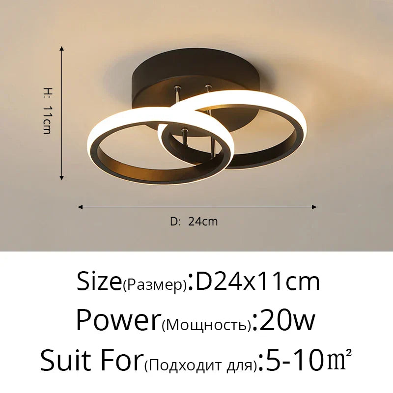 DecorBites™ LED Ceiling Light for Modern Indoor Lighting in Minimalist Style