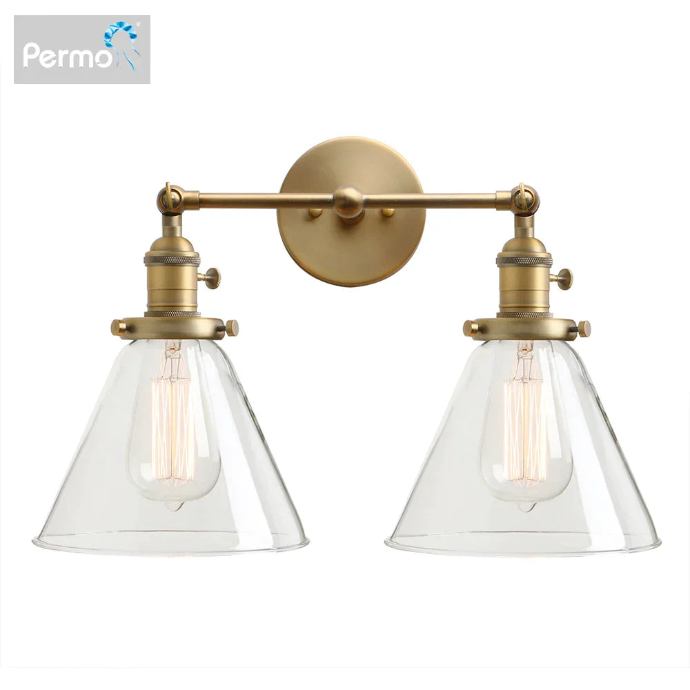 Decorbites™ Trichter-Glas-Wandleuchte für Schlafzimmer- und Loft-Dekoration