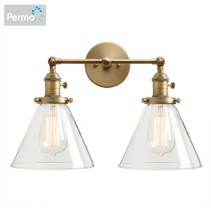 Decorbites™ Trichter-Glas-Wandleuchte für Schlafzimmer- und Loft-Dekoration