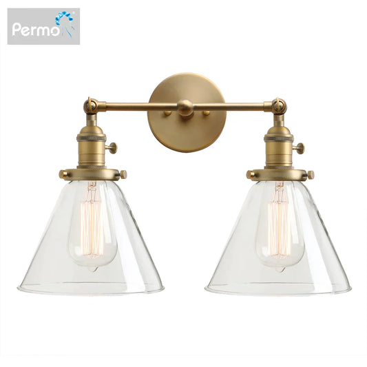 Decorbites™ Trichter-Glas-Wandleuchte für Schlafzimmer- und Loft-Dekoration