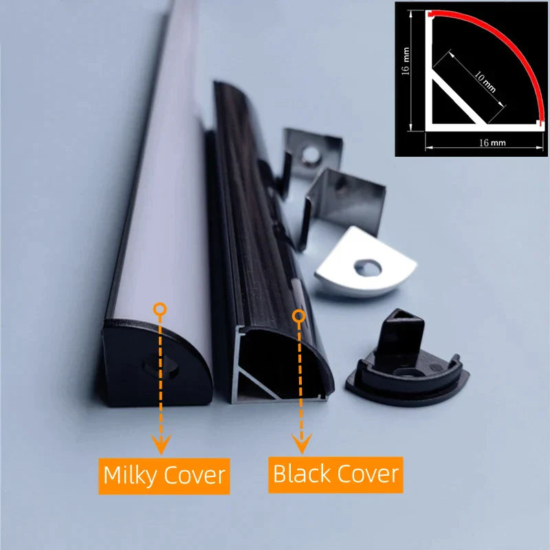 DecorBites™ LED Aluminum Profile for Cabinet Closet Strip Lights