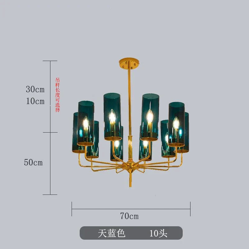 Decorbites™ Glasleuchter: Luxuriöser nordischer LED-Hängeleuchter für Wohnzimmer, Esszimmer, Schlafzimmer