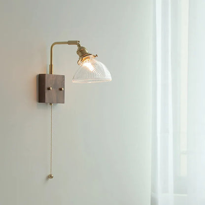Decorbites™ Klares Glas LED Wandlampen mit Zugschalter, drehbares modernes nordisches Wandlicht