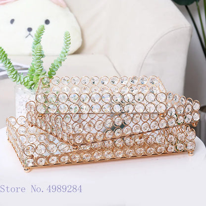 Decorbites™ Kristallglas-Spiegelablage Kosmetik-Schmuck-Organizer-Regal-Aufbewahrung