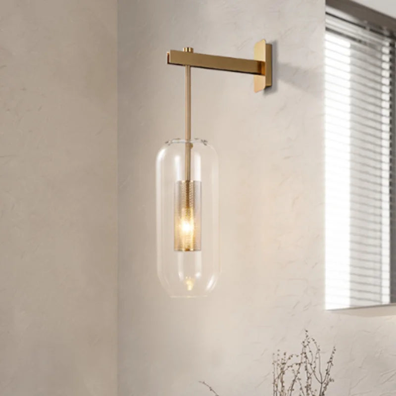 Gold Industrial Wall Sconce