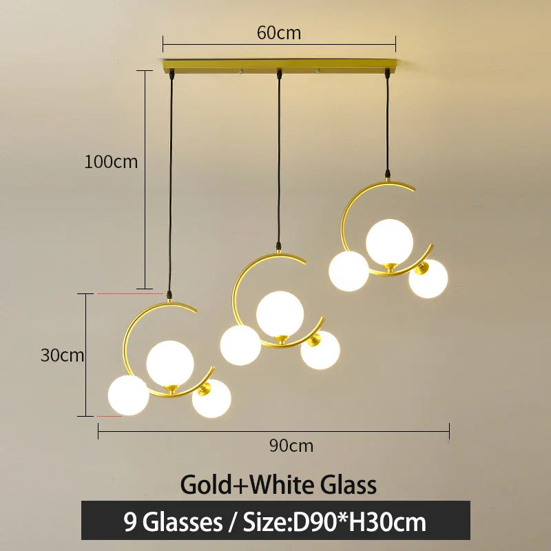 Decorbites™ Glas-Kugelleuchte | Moderne nordische G9 LED Lampe für Wohnzimmer & Schlafzimmer