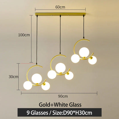 Decorbites™ Glas-Kugelleuchte | Moderne nordische G9 LED Lampe für Wohnzimmer & Schlafzimmer