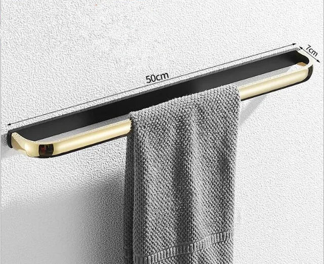 Gold Black Bathroom Hardware