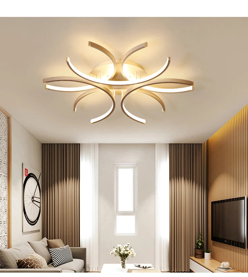 LED-Hängelusterleuchten Weiß Moderne Deckenlampe Schlafzimmer Kreis Dachboden Wohn-Esszimmer Küche Innenbeleuchtung Armatur