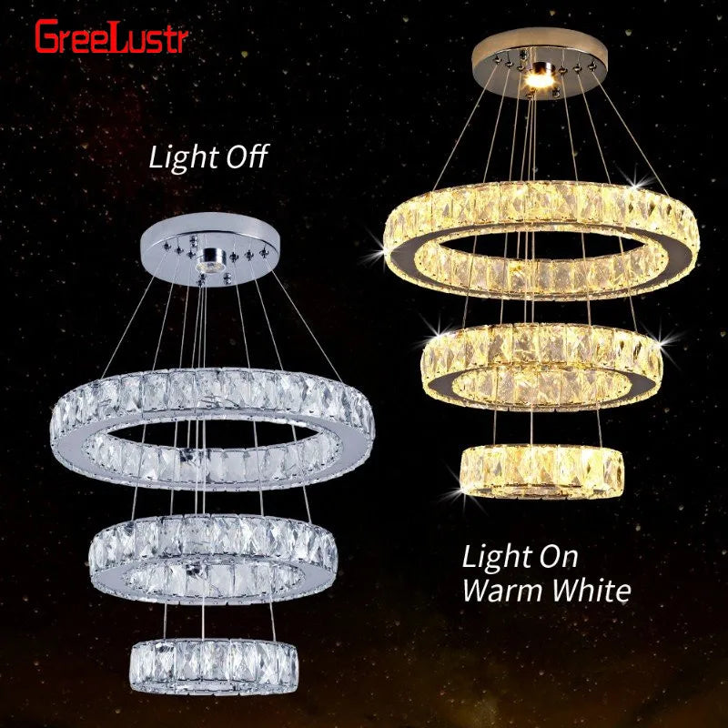 Decorbites™ Crystal-LED-Kronleuchter: Moderne Hängelampe für luxuriöse Einrichtung des Wohnraums