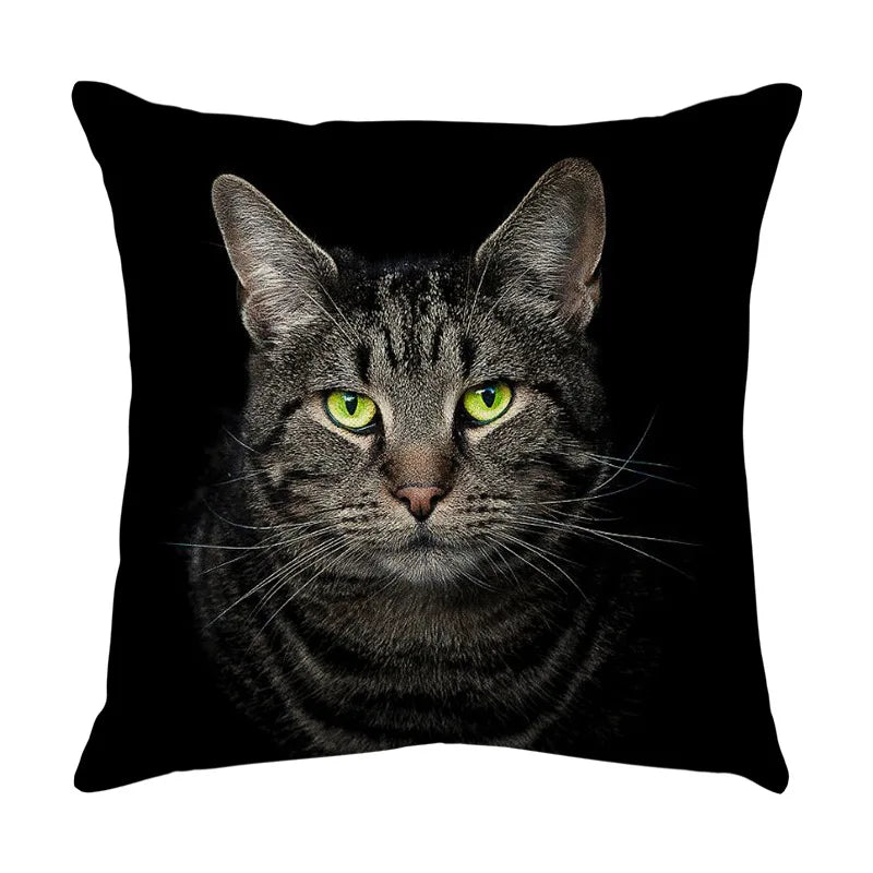 Decorbites™ Süßes Katzen-Sofa-Baumwoll-Leinen-Kissenbezug Polsterbezug Heimdekoration Kissen