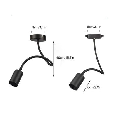 DecorBites™ Industrial Gooseneck Track Lighting for Clothing Store