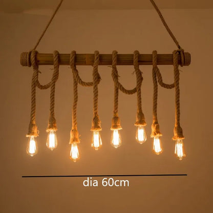 Decorbites™ Bambus-Hängeleuchten: Vintage-Loft-Beleuchtung für Küche, Café, Bar.