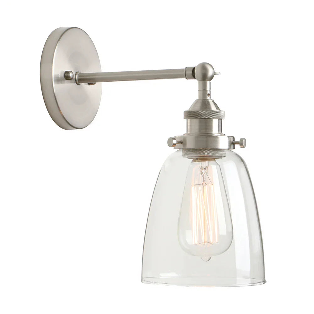 Decorbites™ Klare Glaswandlampe: Moderne Wandleuchte Spiegel-Lichtarmatur für vintage Innenraumdekoration