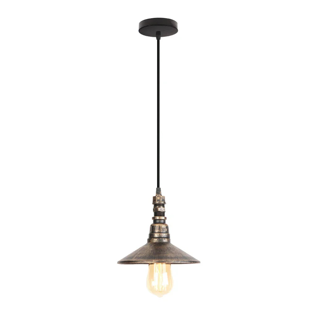 Copper Water Pipe Pendant Light