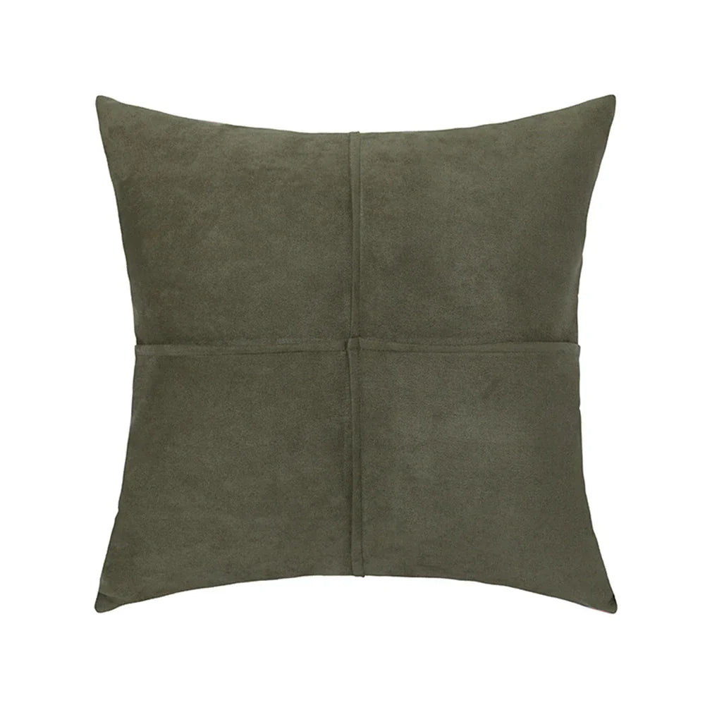 DecorBites™ Cross Faux Suede Throw Pillow Cover for Car Couch Sofa Bed Home Decor
