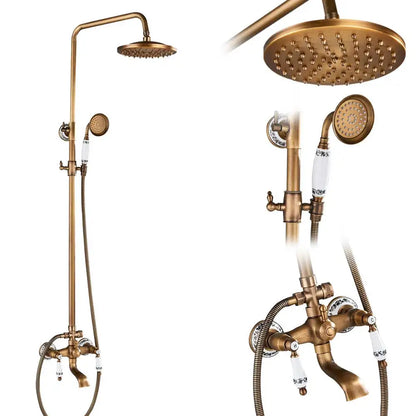 DecorBites™ Dual Handle Shower Faucet Set with 8" Rain Shower Head