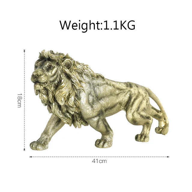 Decorbites™ Goldener Leopard Harz-Panther-Figur: Luxuriöse Dekoration für Zuhause und Büro & Geschenk