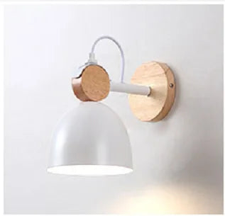 DecorBites™ LED Wood Wall Sconce Modern E27 Base Fixture for Aisle Lighting