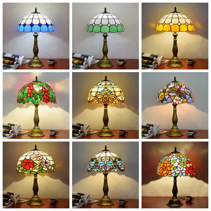 Decorbites™ Libelle Tiffany Bleiglas Tischlampe Vintage Schreibtisch Restaurant Schlafzimmer Beleuchtung
