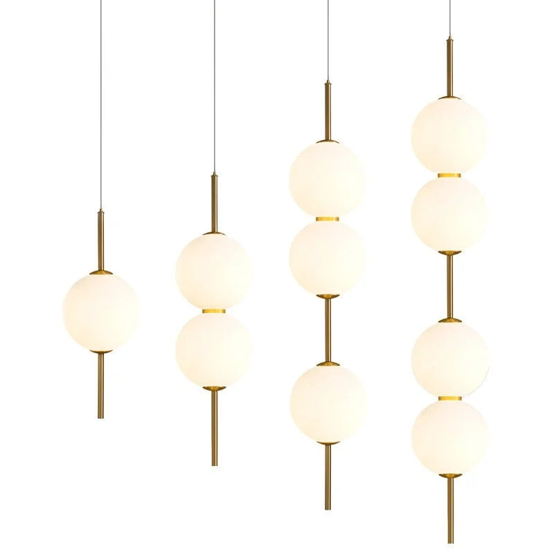 Decorbites™ Glasball-LED-Pendantlampen – Warme milchig-weiße Hängeleuchten