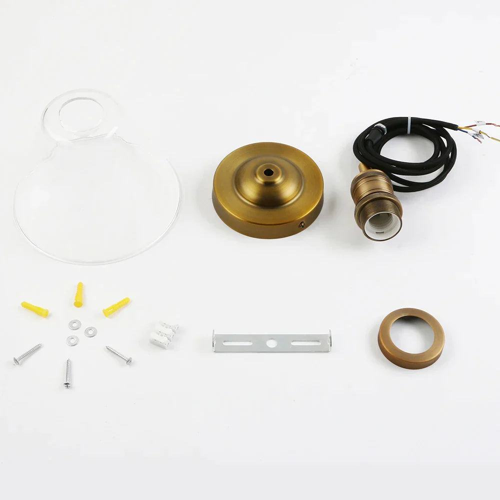 Decorbites™ Klar-Glas-Trichter-Kegelleuchte - Industrielle Vintage 1-Licht-Deckenleuchte