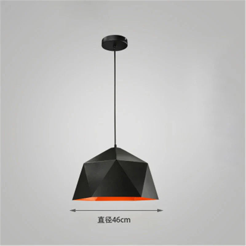Decorbites™ Eisen-Diamant-Hängeleuchter Moderne Geometrie Pendelleuchten für Wohnzimmer & Café