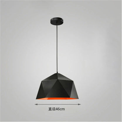 Decorbites™ Eisen-Diamant-Hängeleuchter Moderne Geometrie Pendelleuchten für Wohnzimmer & Café