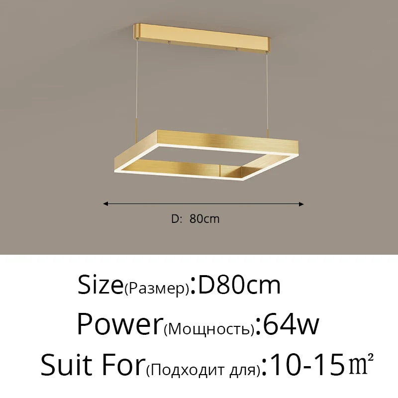 Decorbites™ LED-Kronleuchter: Moderne Aluminium-Lüsterlampen für Schlafzimmer, Flur, Esszimmer, Wohnzimmer