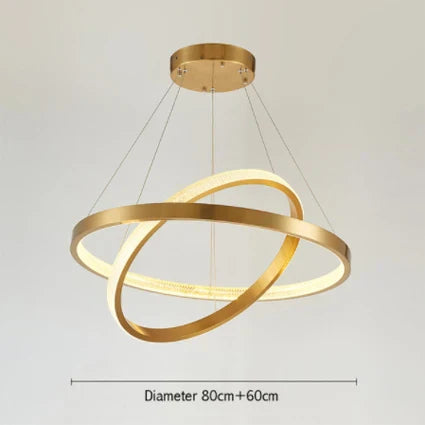 Decorbites™ Goldkreis-Kronleuchter Kreative LED-Beleuchtung Moderne Innenarmaturen