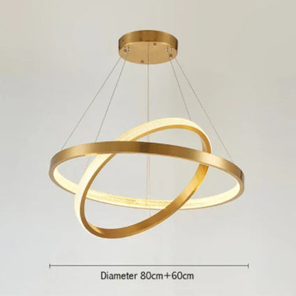 Decorbites™ Goldkreis-Kronleuchter Kreative LED-Beleuchtung Moderne Innenarmaturen