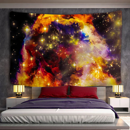 Decorbites™ Galaktisches psychedelisches Weltraum-Gobelin als Wandbehang für hochwertige Boho-Dekoration