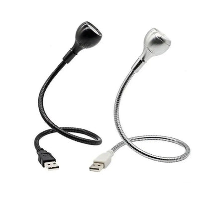 Decorbites™ LED-Buchlampe Schwarz Silber Clip-On Schreibtischlampe Flexible Leselampe