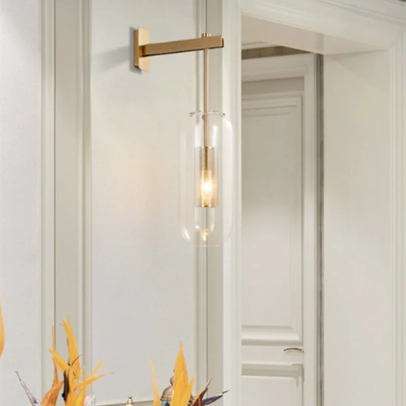 Gold Industrial Wall Sconce